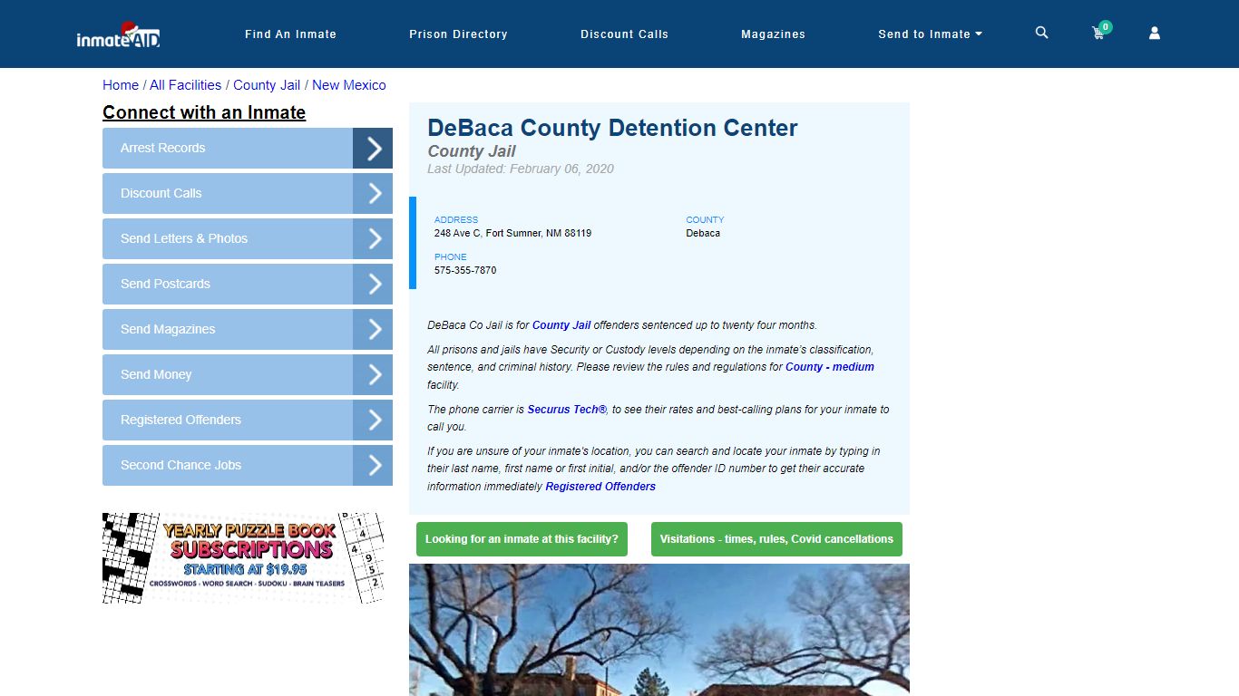 DeBaca County Detention Center - Inmate Locator - Fort Sumner, NM